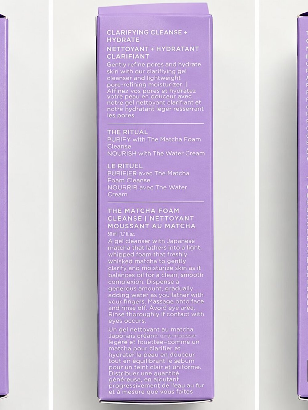 Tatcha Bundle of 2 - The Water Cream 15mL & Matcha Foam Cleanse 50mL NEW - Picture 2 of 3